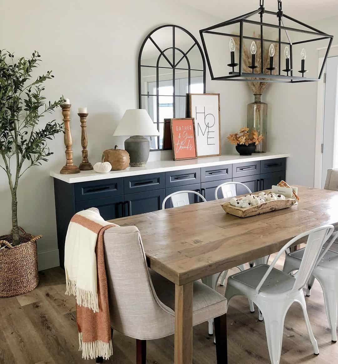Wooden Candlesticks Add Warmth and Height to a Console Display
