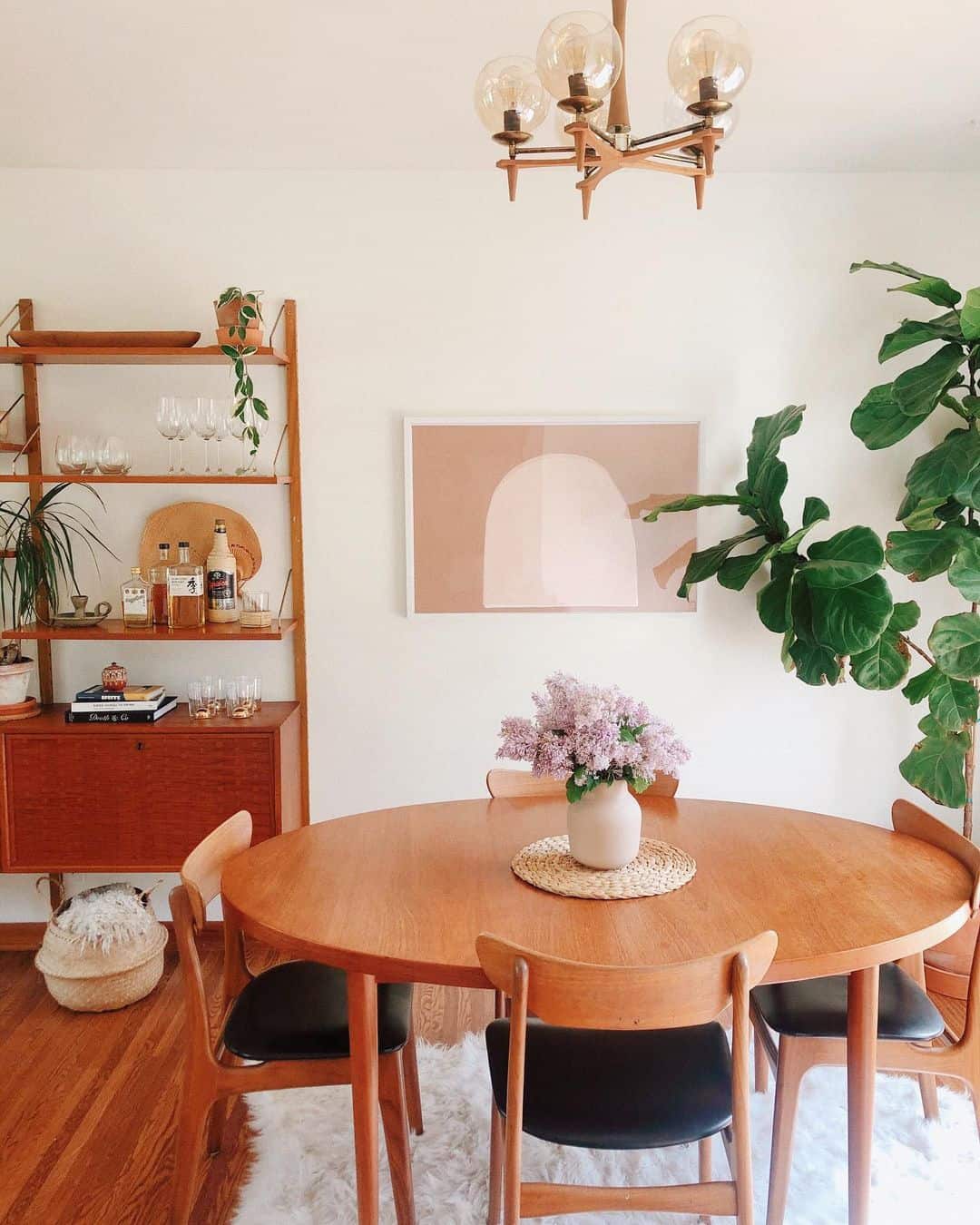 Blend Farmhouse and Mid-Century Styles