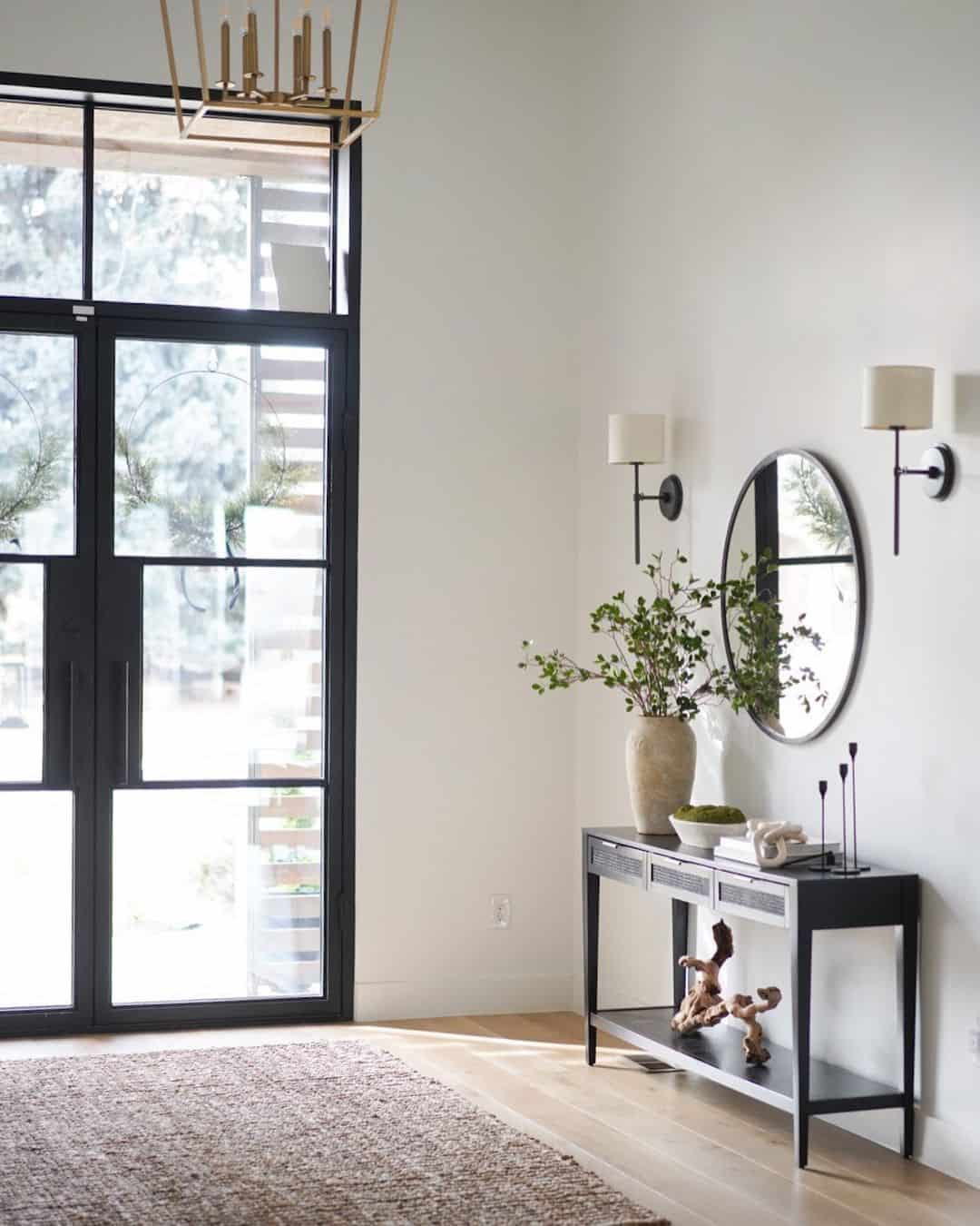 Slim Console Table Displays Curated Decor