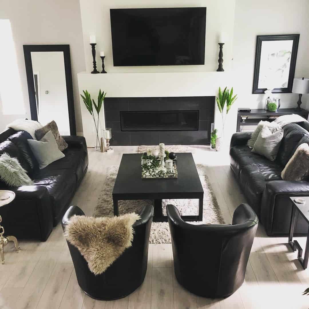 Enhance symmetry with a floor-to-ceiling mirror
