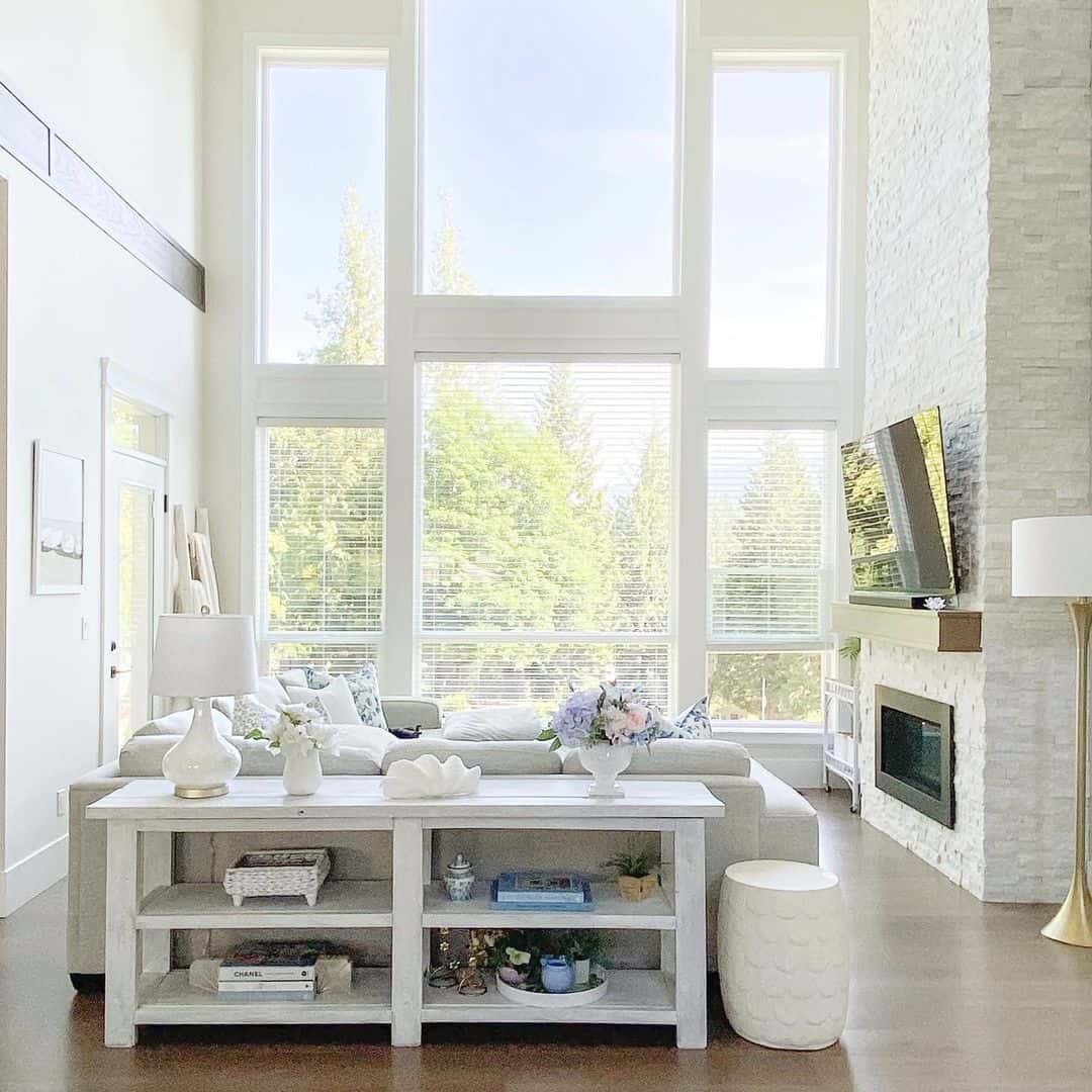 Layered Open Shelving for Displaying Decor and Books