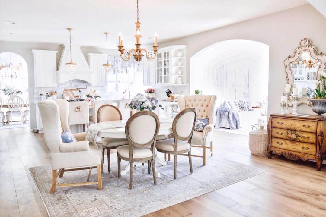 Wingback Chair Defines the Head of the Table
