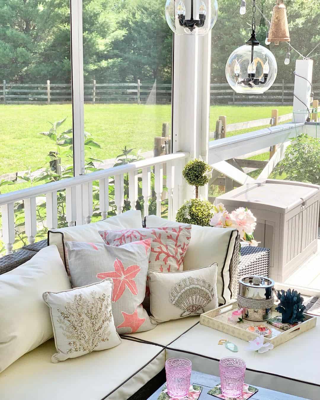 Seashell and Starfish Pillows Add Coastal Charm