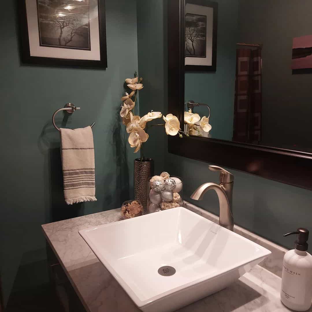 Textured Vase and Orb Display for a Vanity Vignette
