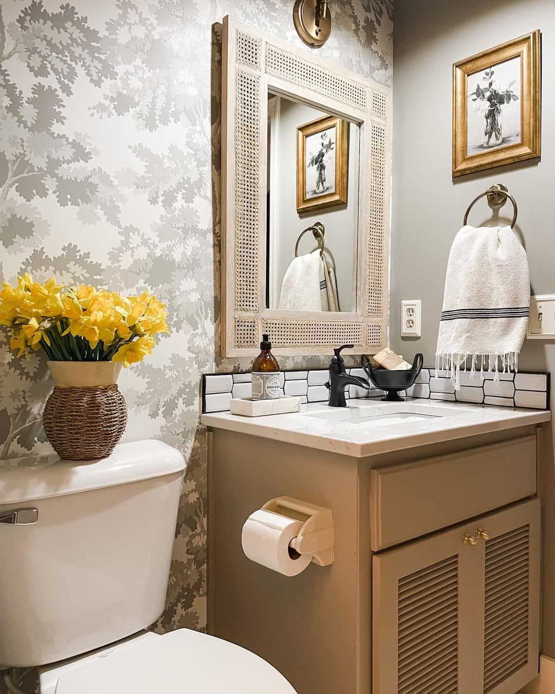 Incorporate Natural Texture with a Rattan Mirror