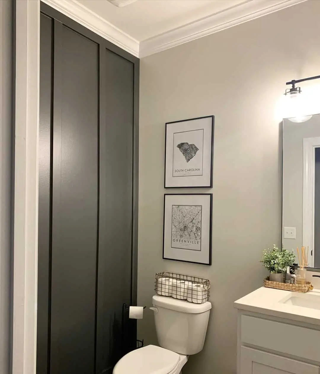 Personalize Above the Toilet with Framed City Maps