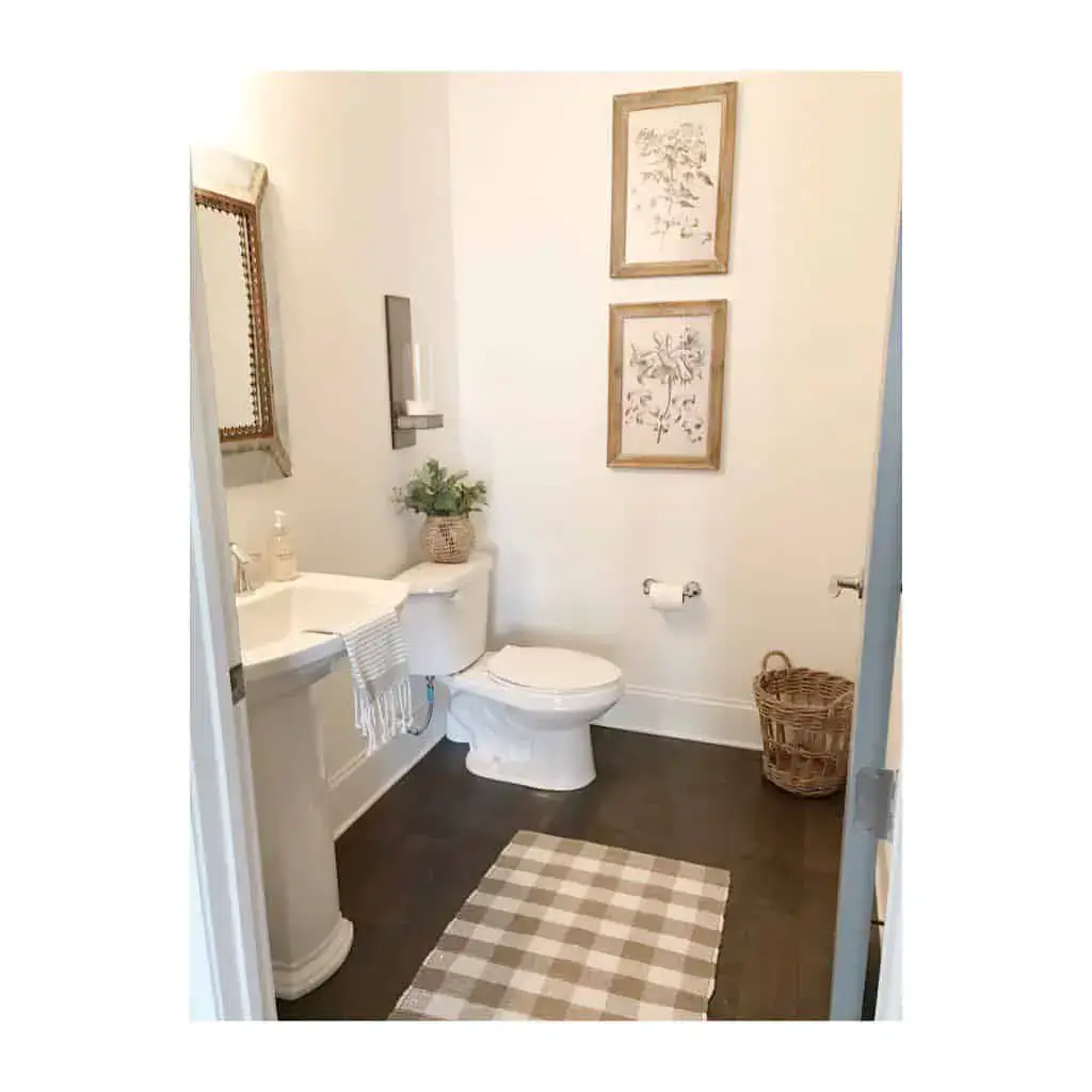 Frame the Toilet Area with Botanical Prints