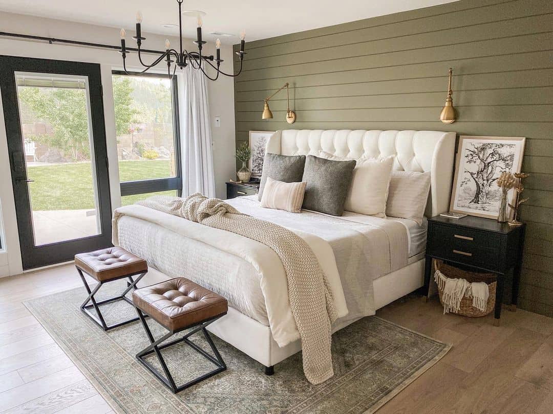 Incorporate Warmth with Tufted Leather Ottomans