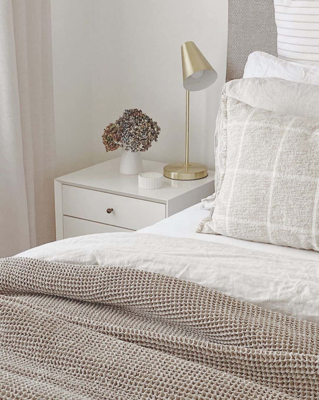 Introduce Warmth with a Brass Cone Lamp