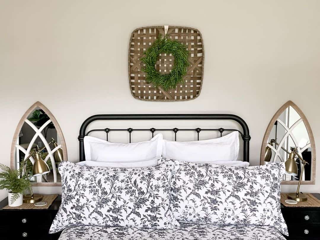 Frame Your Bedside with Arched Cathedral Mirrors