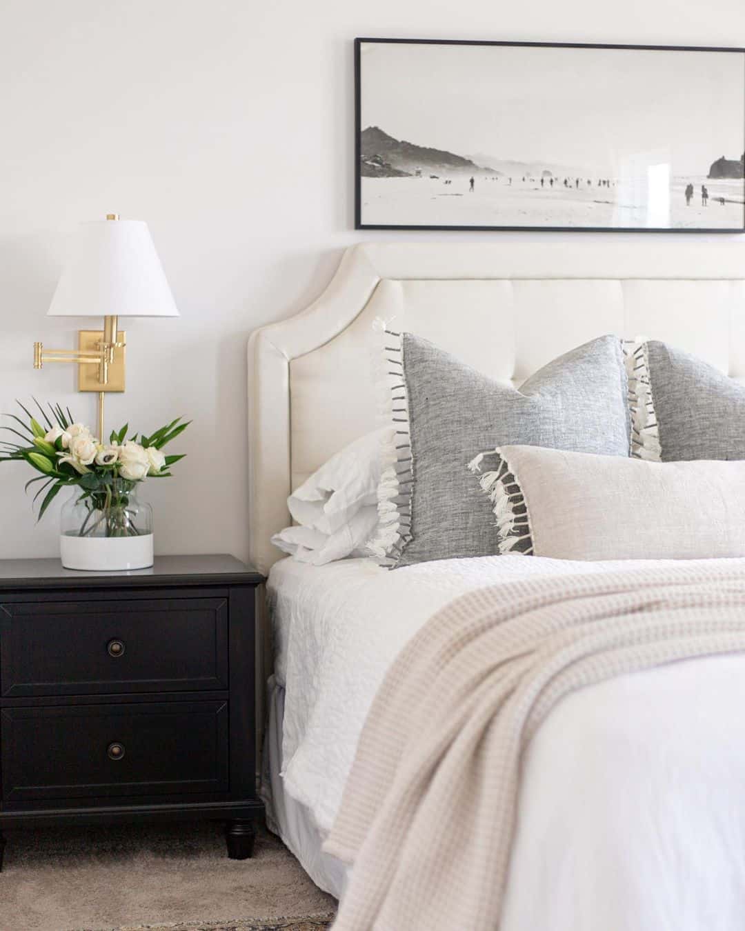 Warm Task Lighting with an Adjustable Brass Sconce