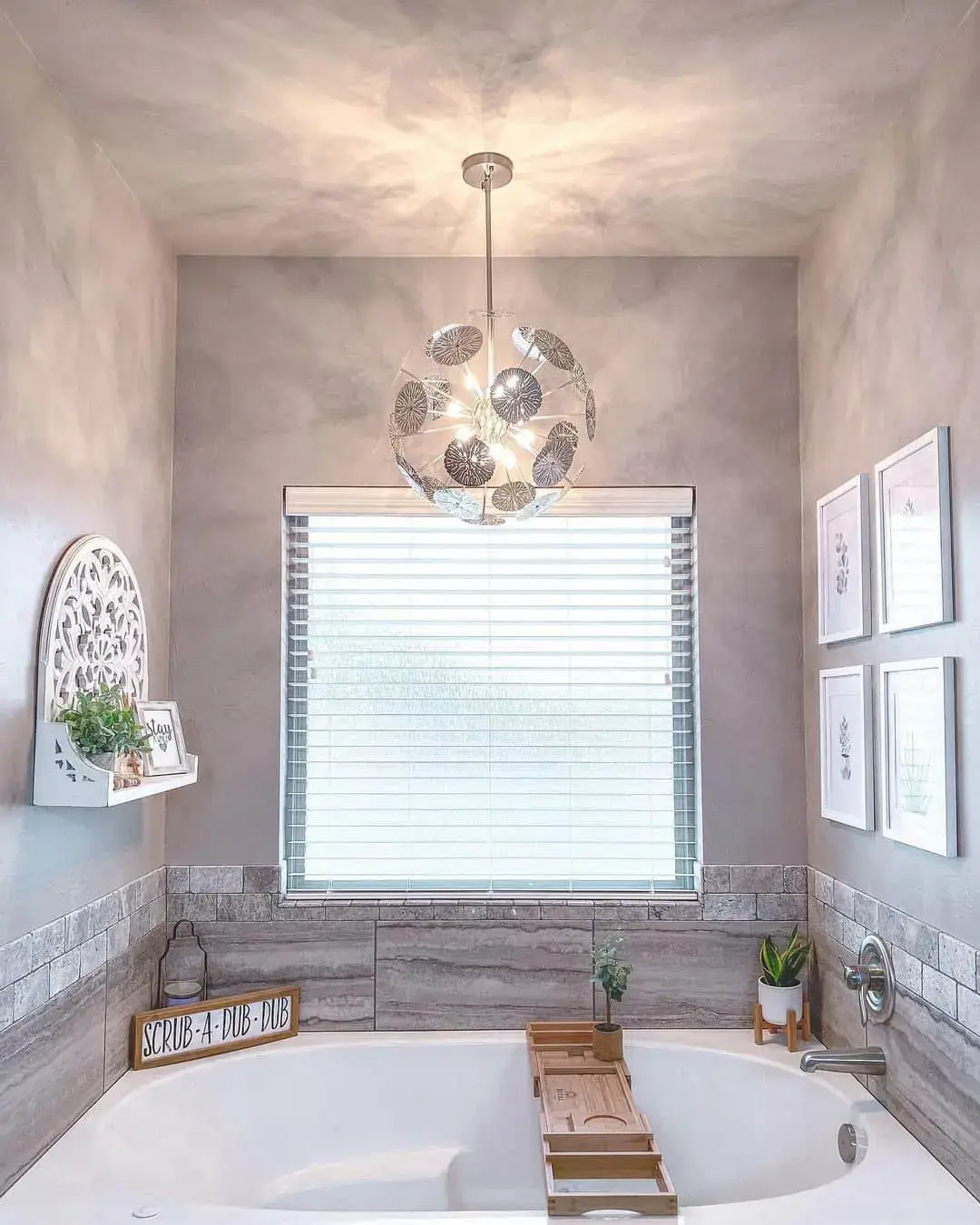 Decorative Wall Sconce Holds Greenery and Photos
