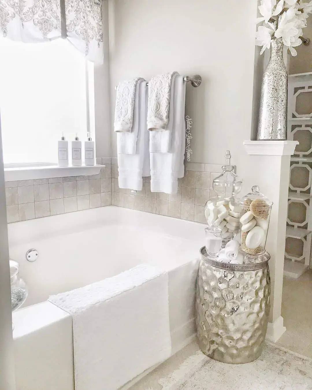 Glass Jars Display Bath Essentials for a Spa-Like Touch