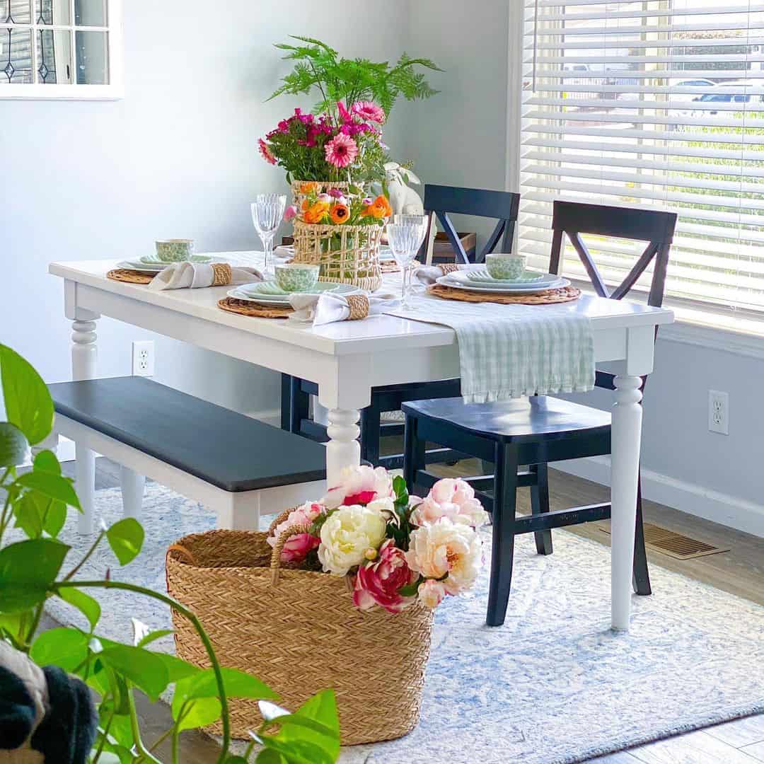 Woven Basket Overflowing with Peonies