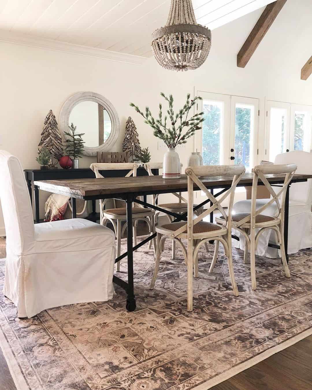 Soften Your Table with White Slipcovered Chairs