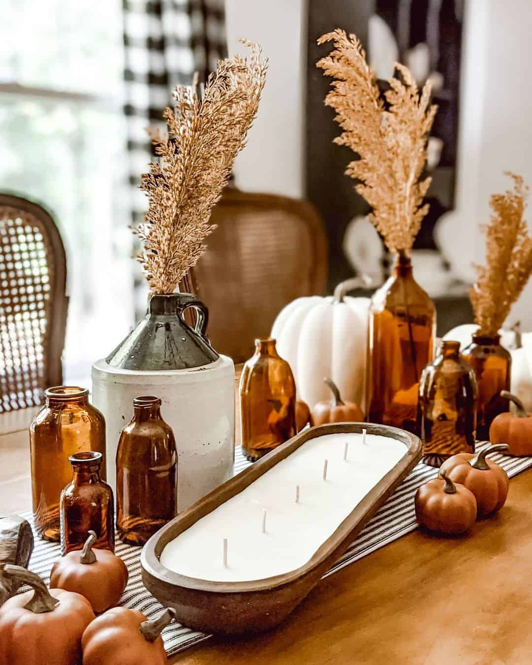 Anchor Your Table with a Multi-Wick Candle in a Wooden Bowl