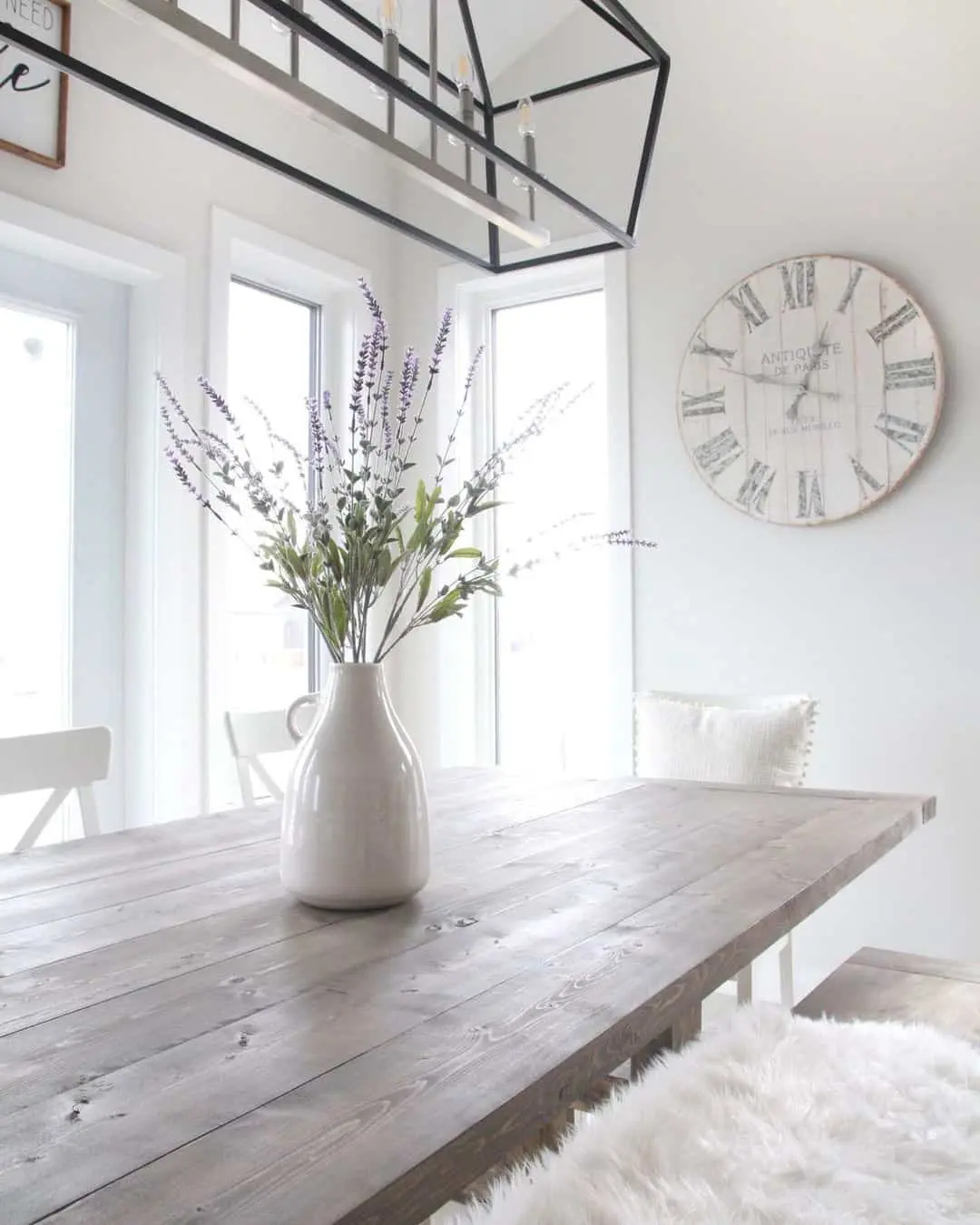 Showcase Lavender in a White Ceramic Vase