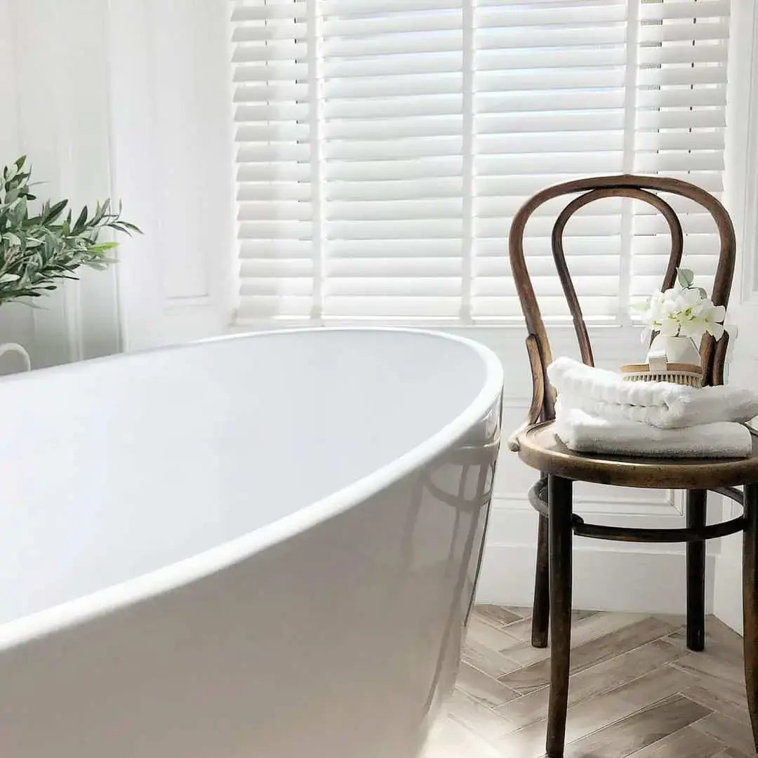 Bentwood Chair Adds Vintage Charm for Towel Storage