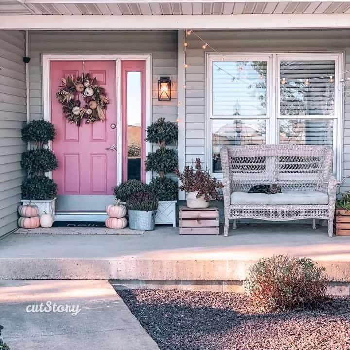 Frame Your Entry with Tiered Topiaries
