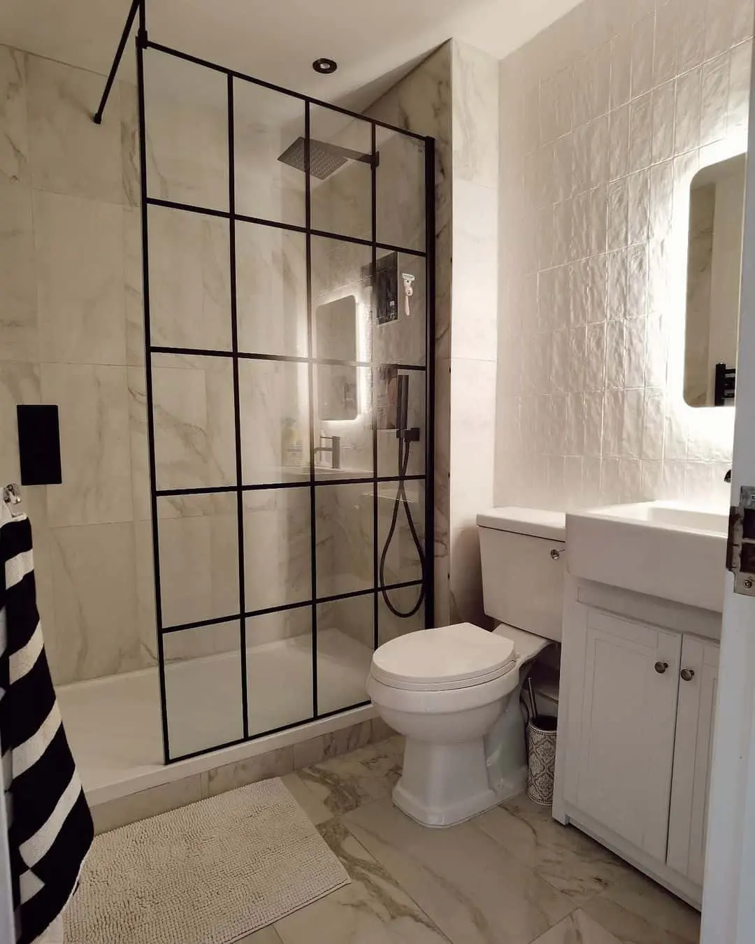 Frame Your Shower with Industrial Style Glass Doors
