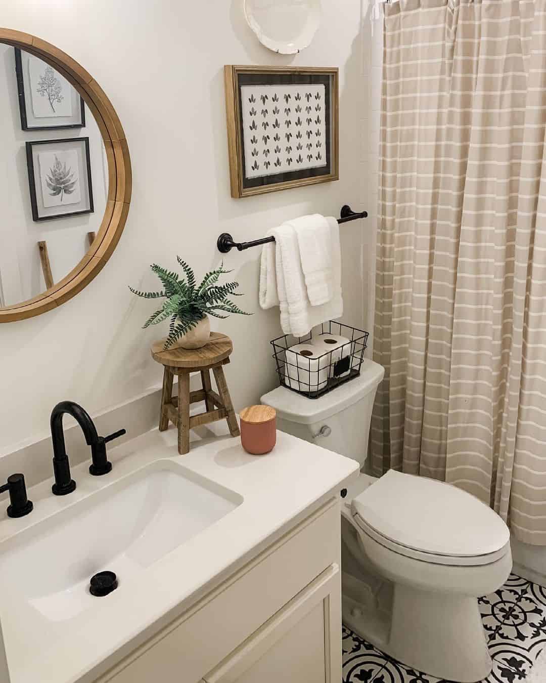 Tiered Wooden Stool Adds Height to Countertop Greenery