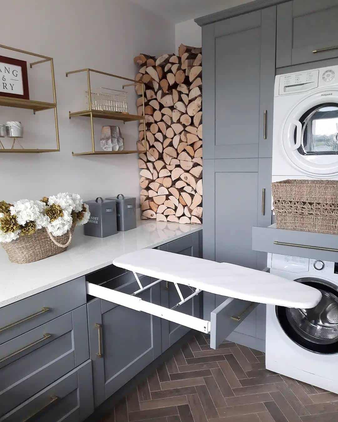 Hide an Ironing Board in Cabinetry