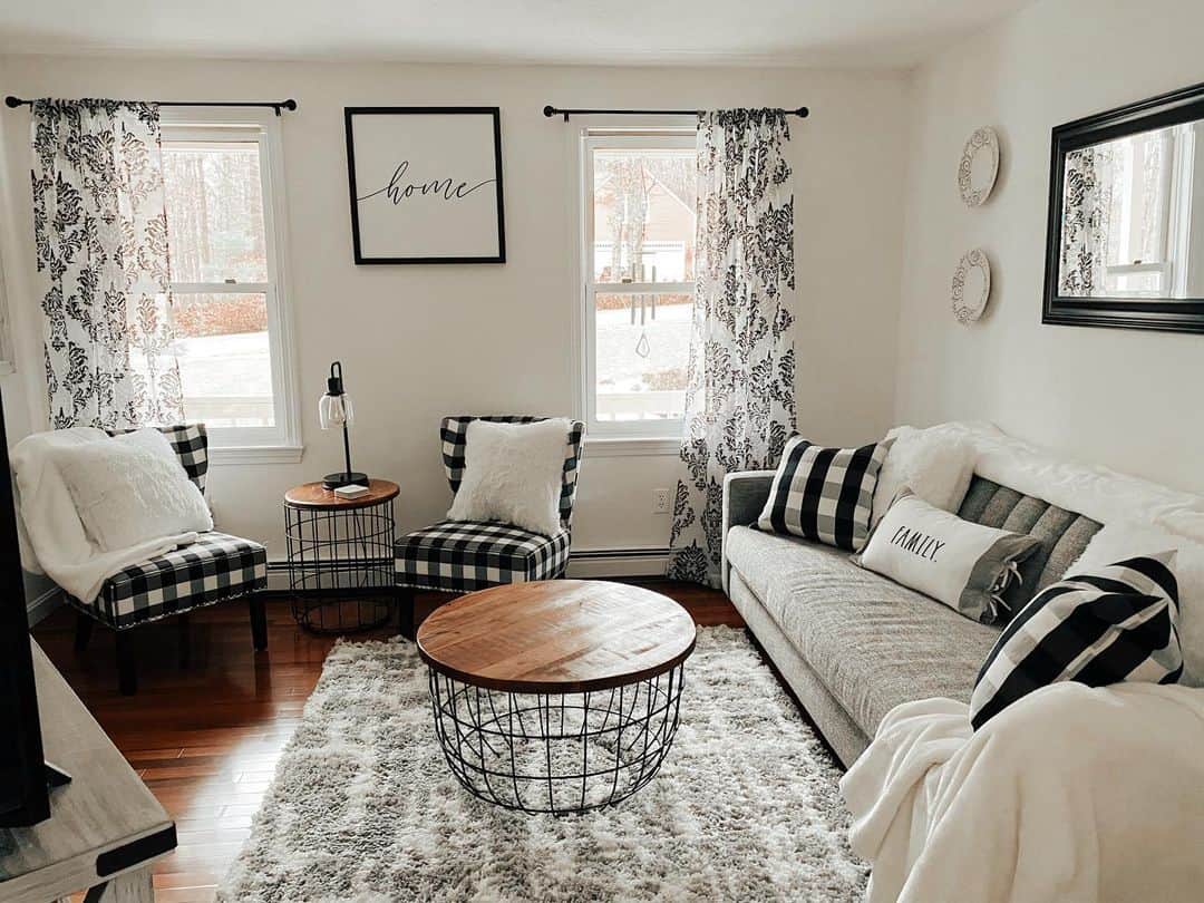 Cozy Buffalo Check Chairs Add Inviting Pattern