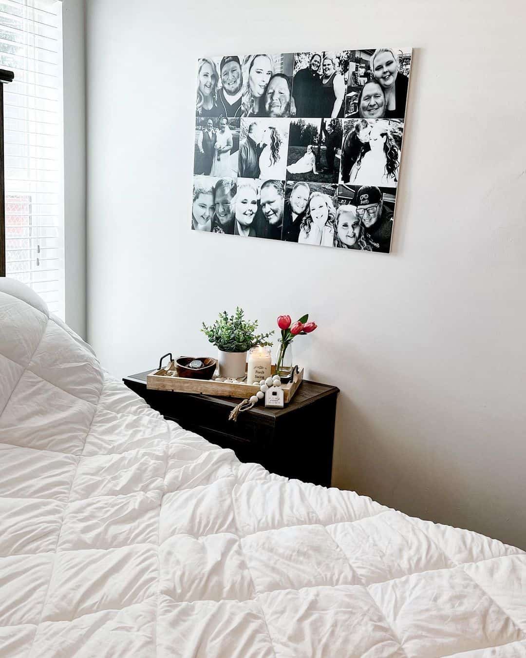 Collage of Black and White Photos Creates a Personal Gallery Wall