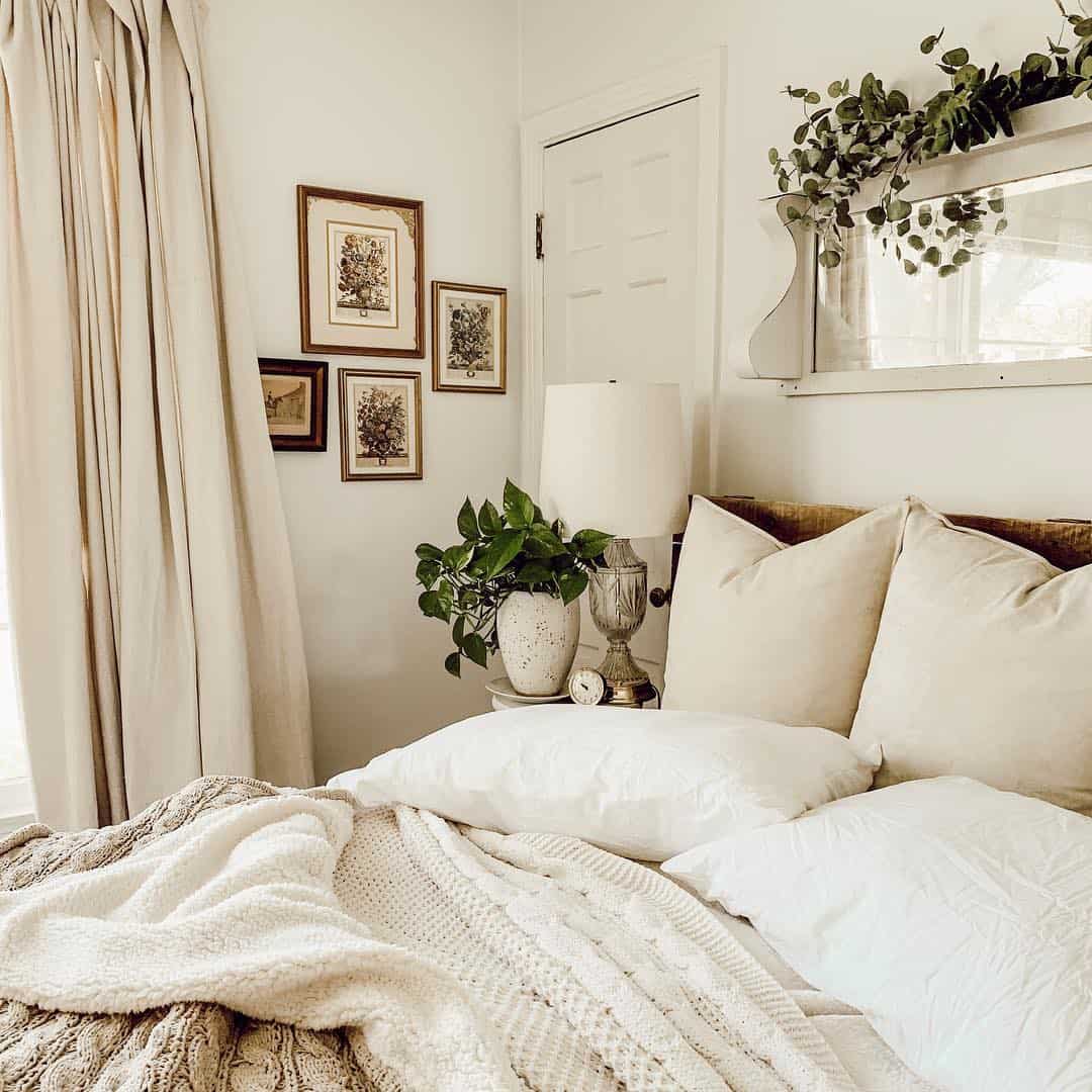 Group Botanical Prints Above Your Nightstand