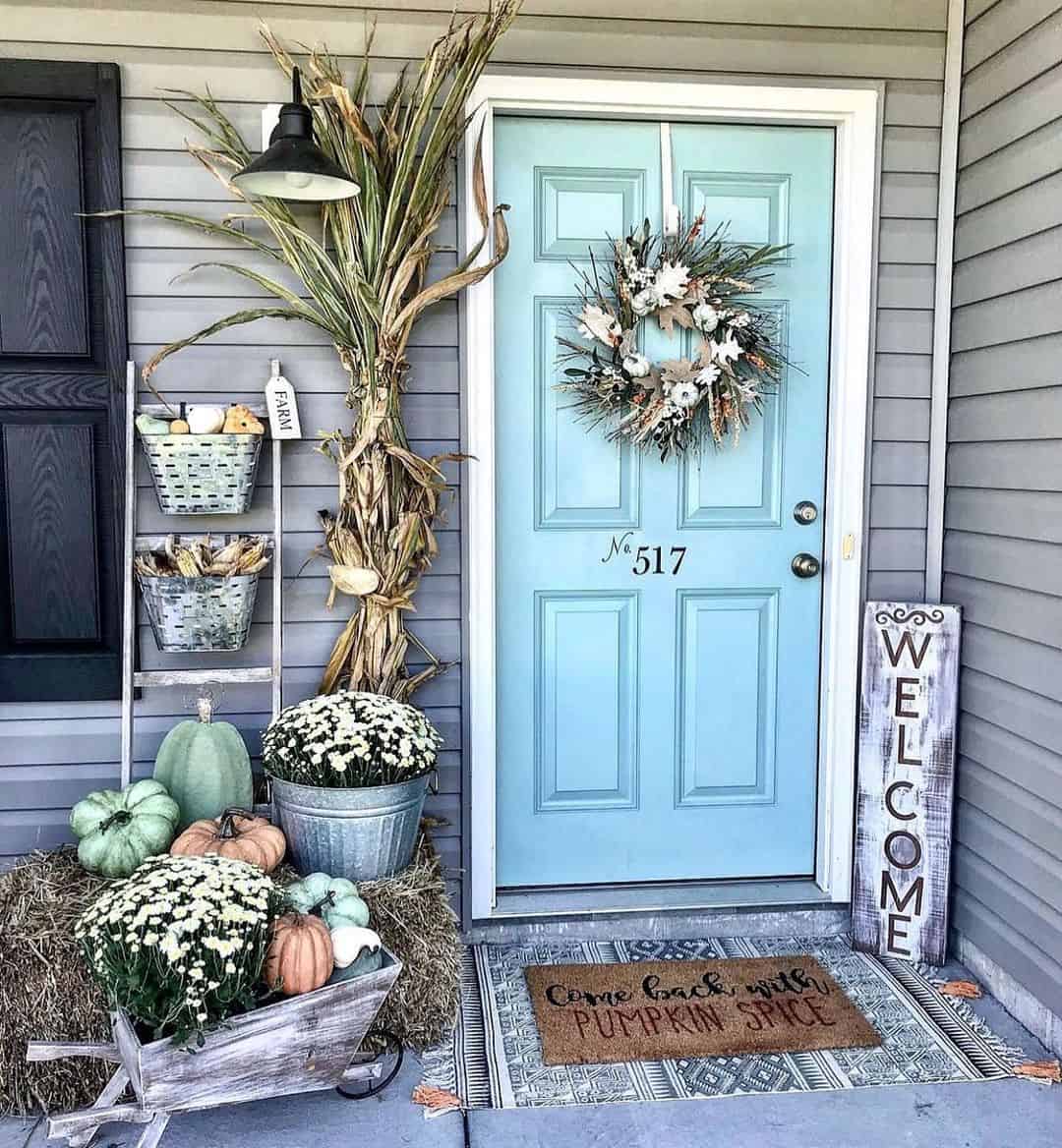 Tiered Ladder Display for Rustic Fall Accents