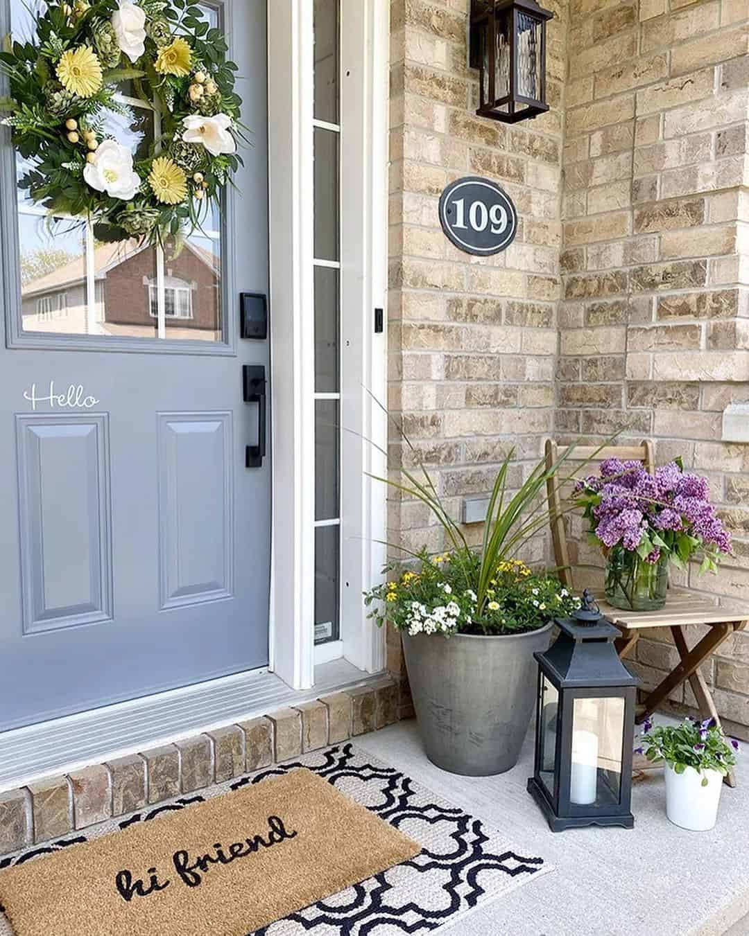 Layered Grasses and Blooms in a Fluted Planter