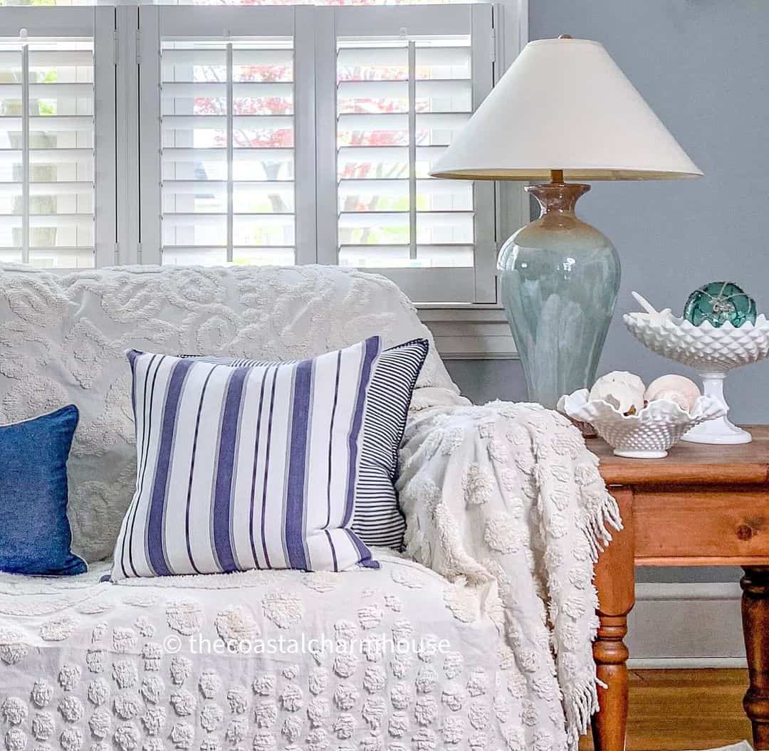 Coastal Charm with Layered Blue and White Stripes