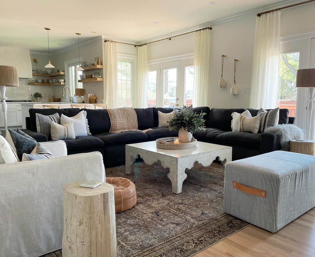 Scalloped Coffee Table Adds Unique Detail
