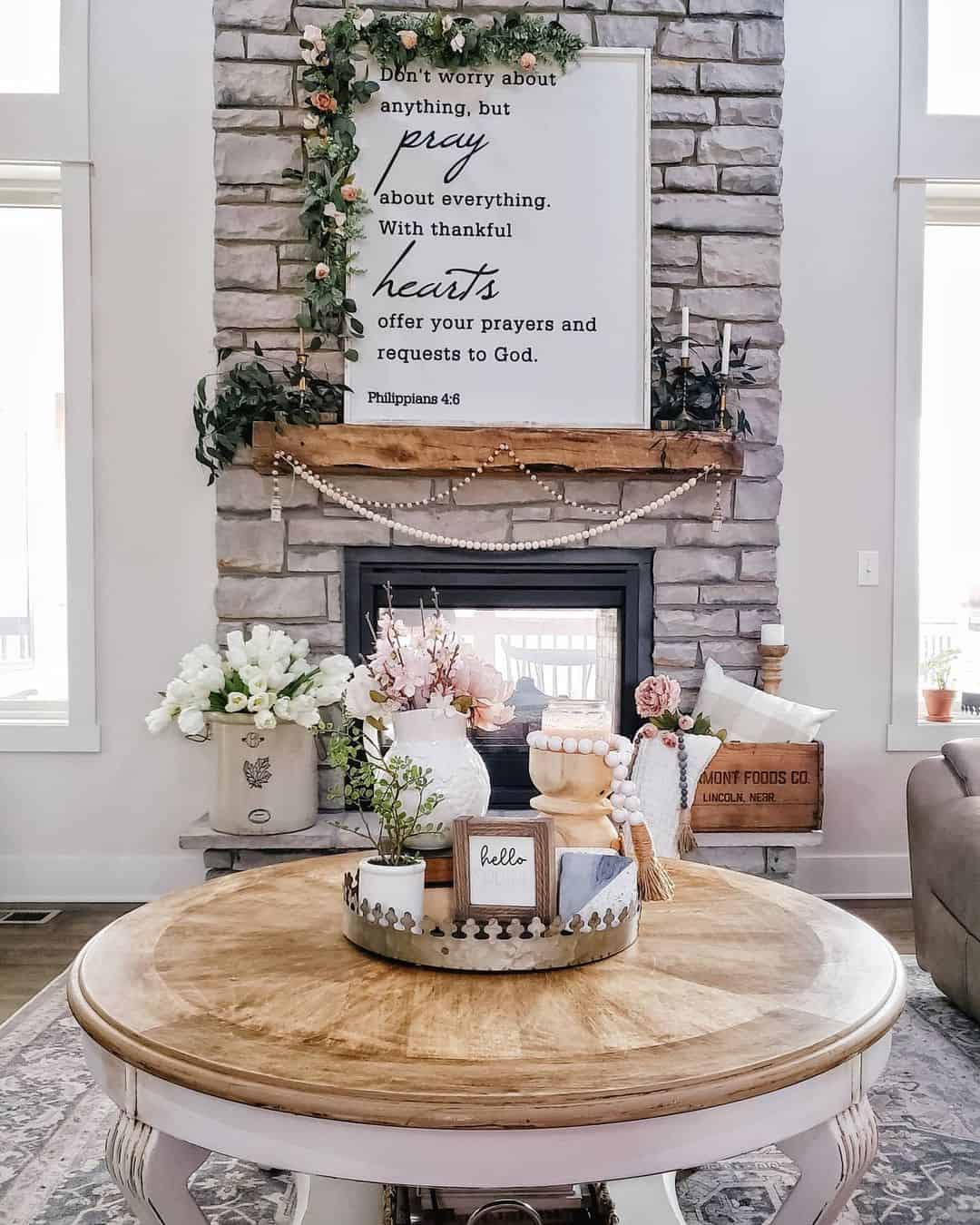 Galvanized Tray for Grouped Decor