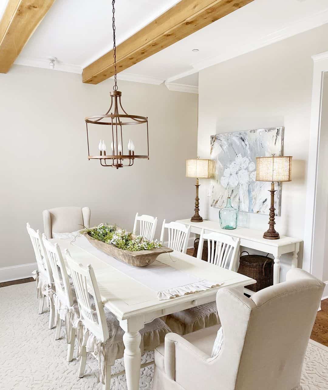 Bronze Lantern Chandelier with Open Cage