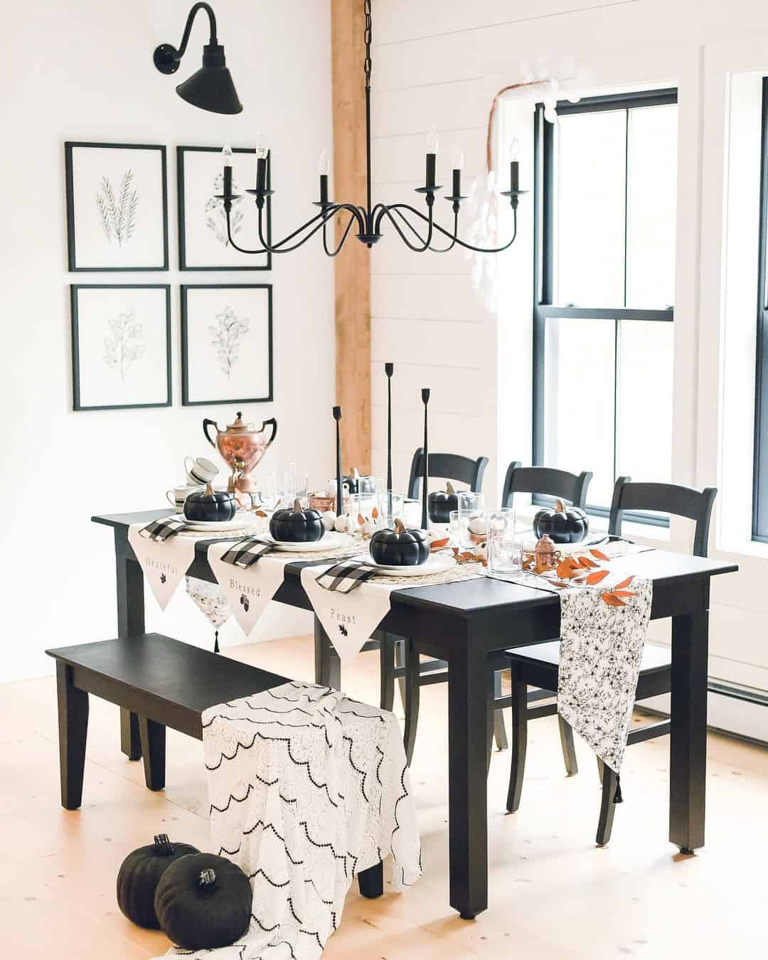 Minimalist Black Candelabra Chandelier
