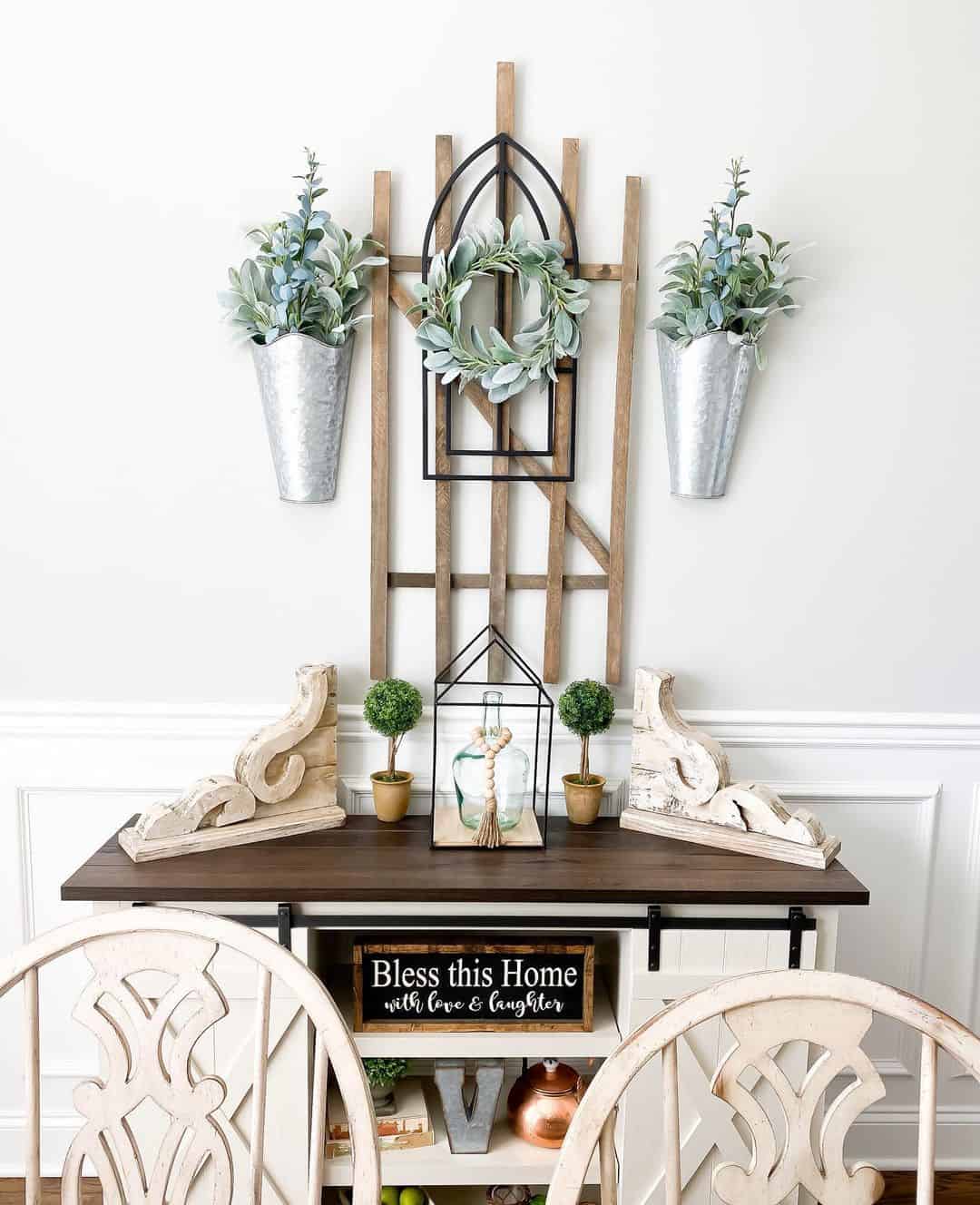 Galvanized Wall Buckets for Vertical Greenery