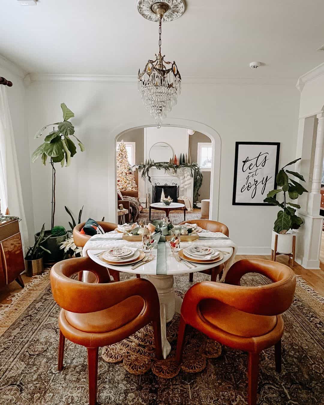Textured Placemats Add a Natural Base Underneath Place Settings