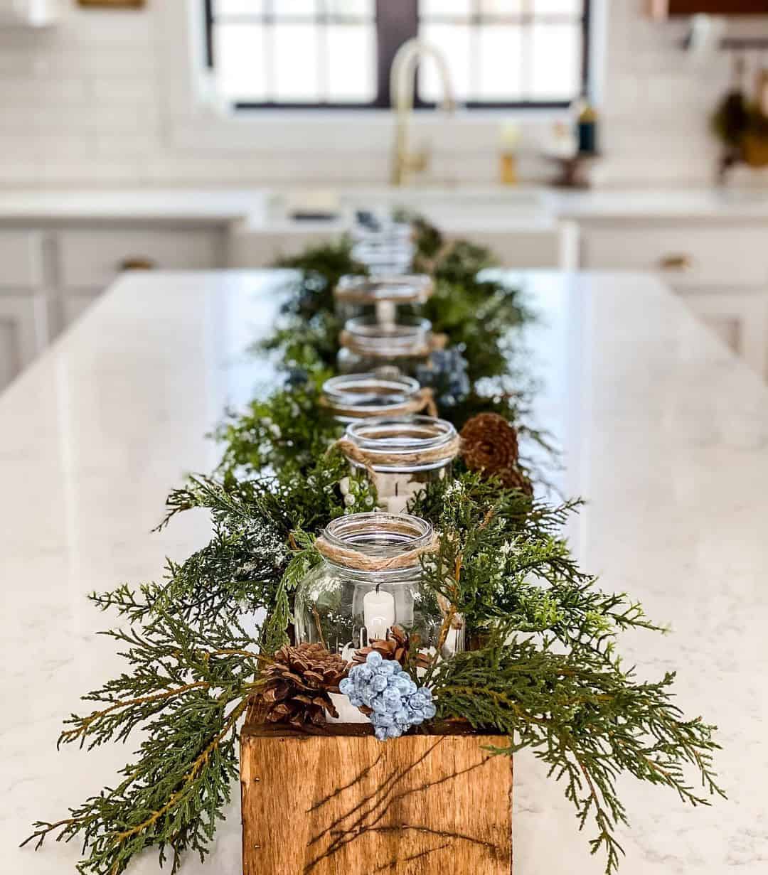 Rustic Jars and Greenery Bring the Outdoors In