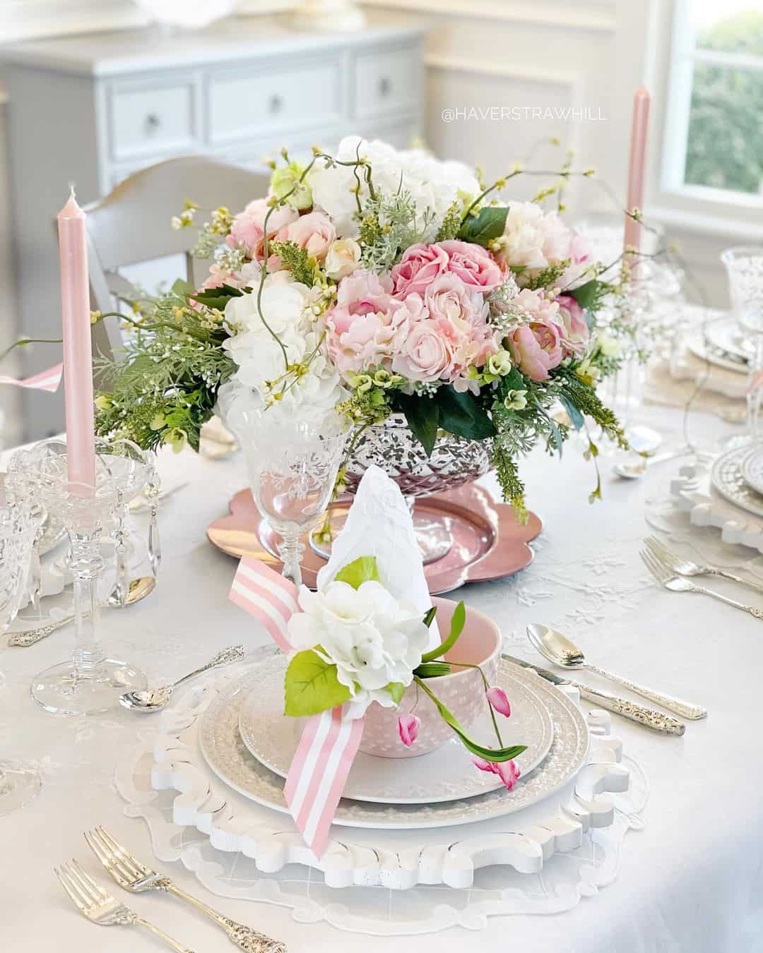 Floral Napkin Rings for Whimsical Place Settings