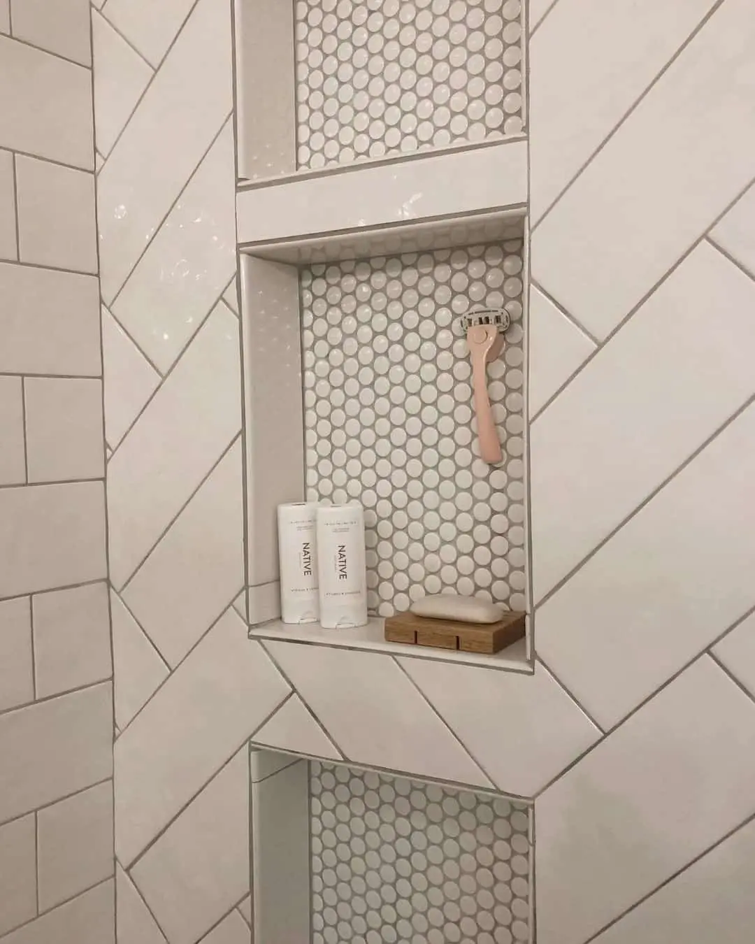 Upgrade Your Niche with a Penny Tile Backsplash