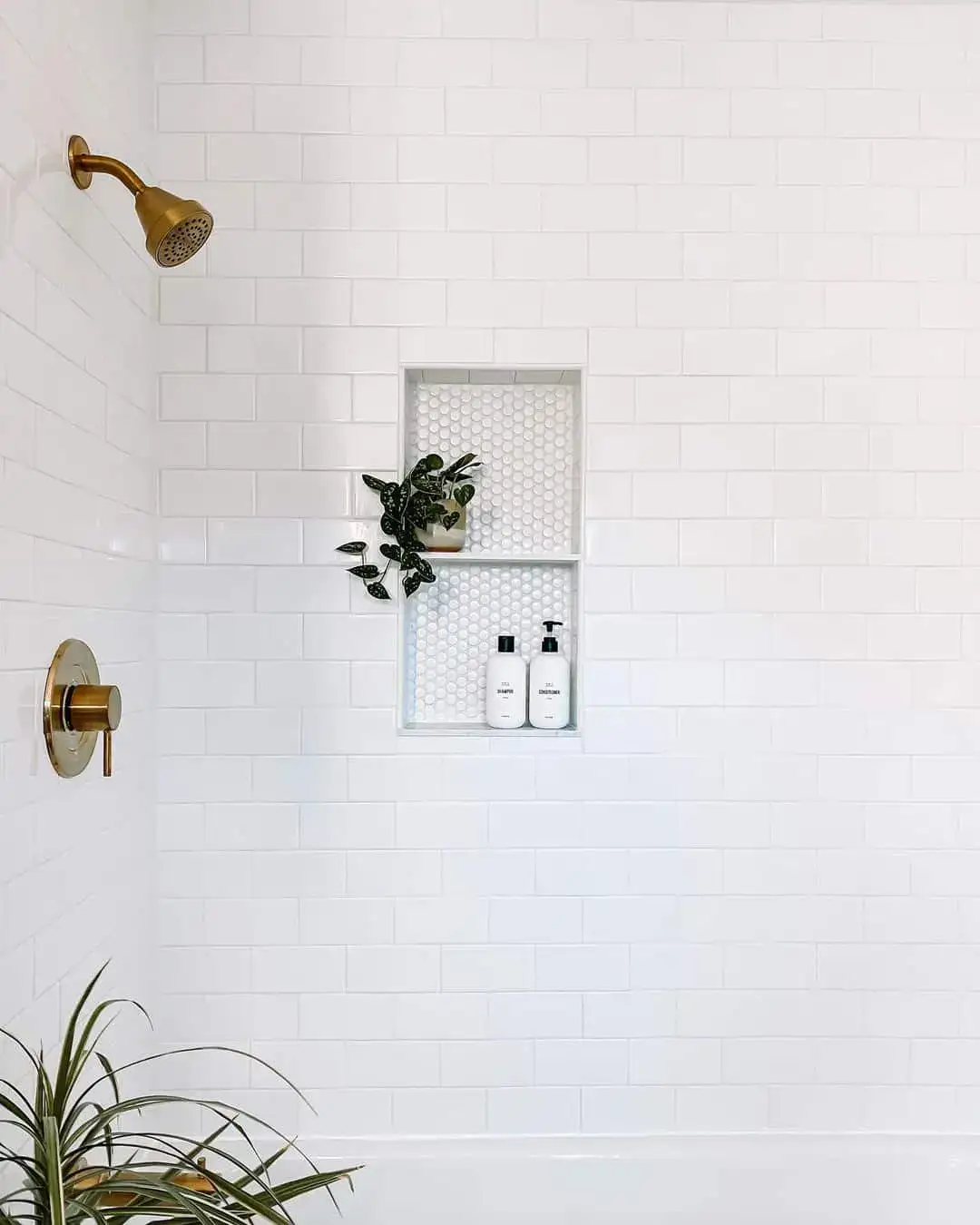 Incorporate Texture with White Penny Tile Backs