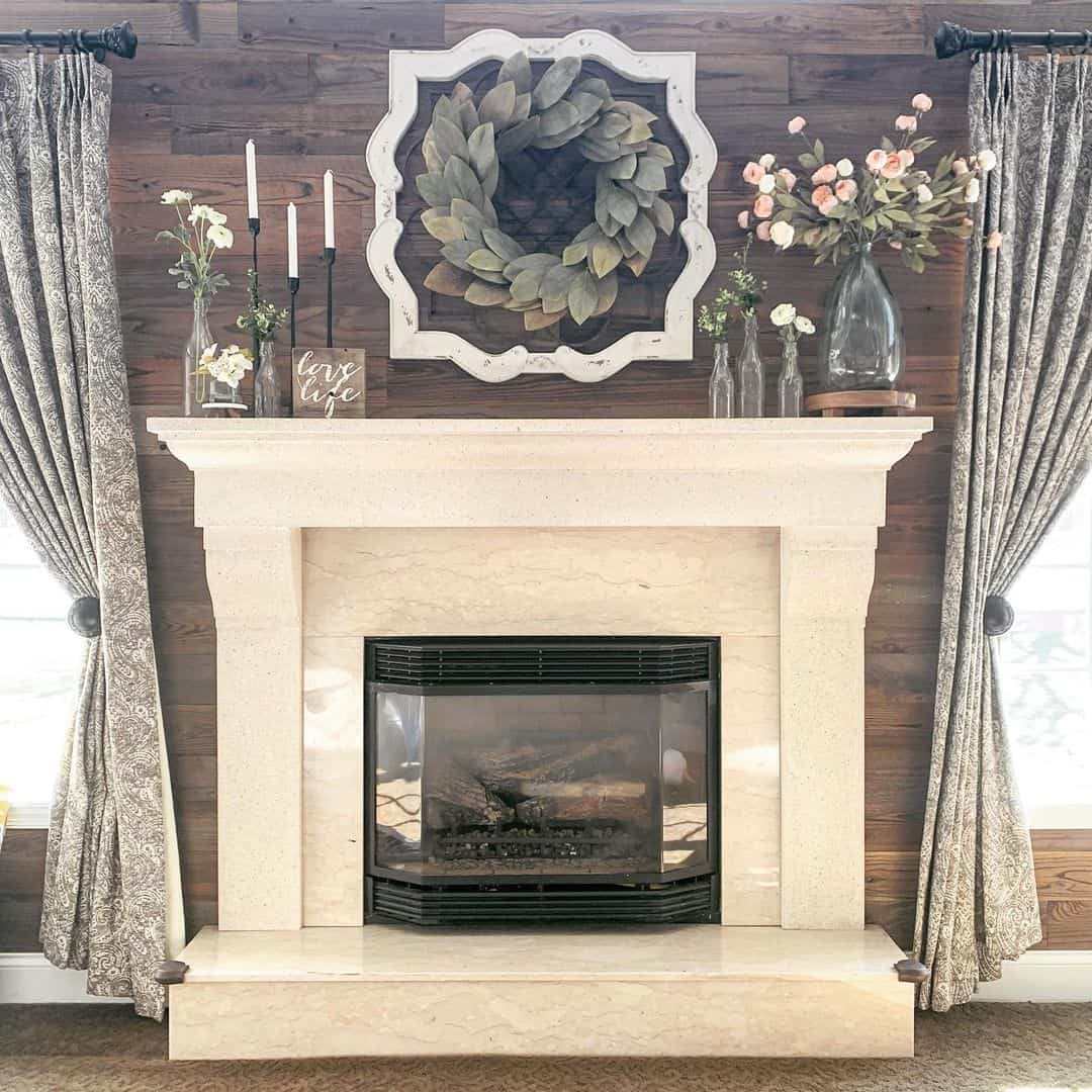 Group Glass Bottles and Candlesticks for Rustic Charm