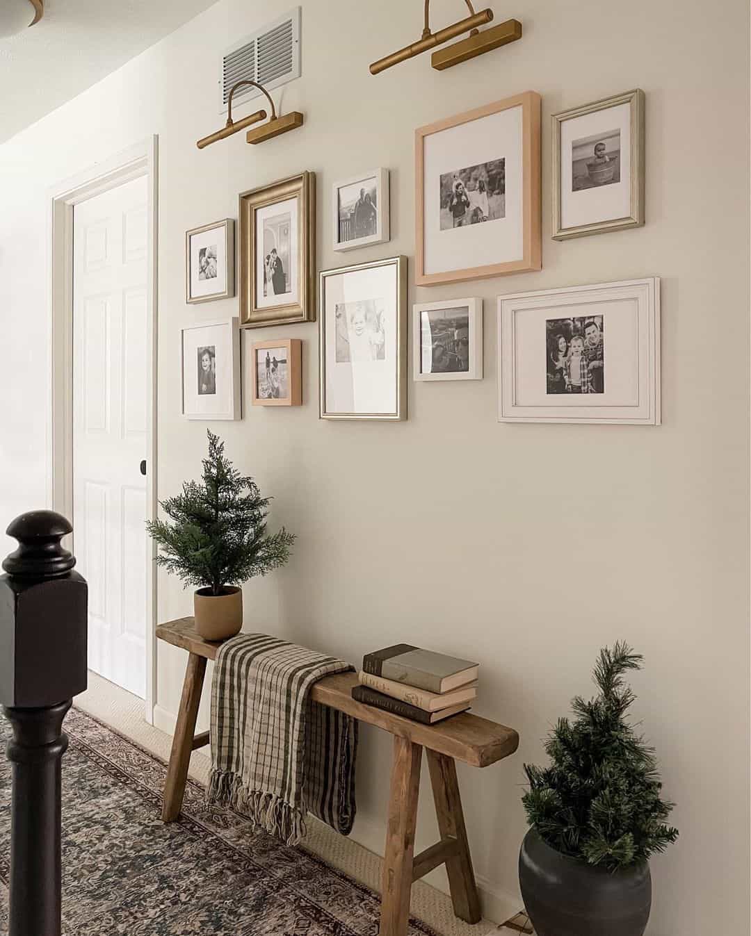 Varied Frame Styles Create a Richly Layered Gallery Wall