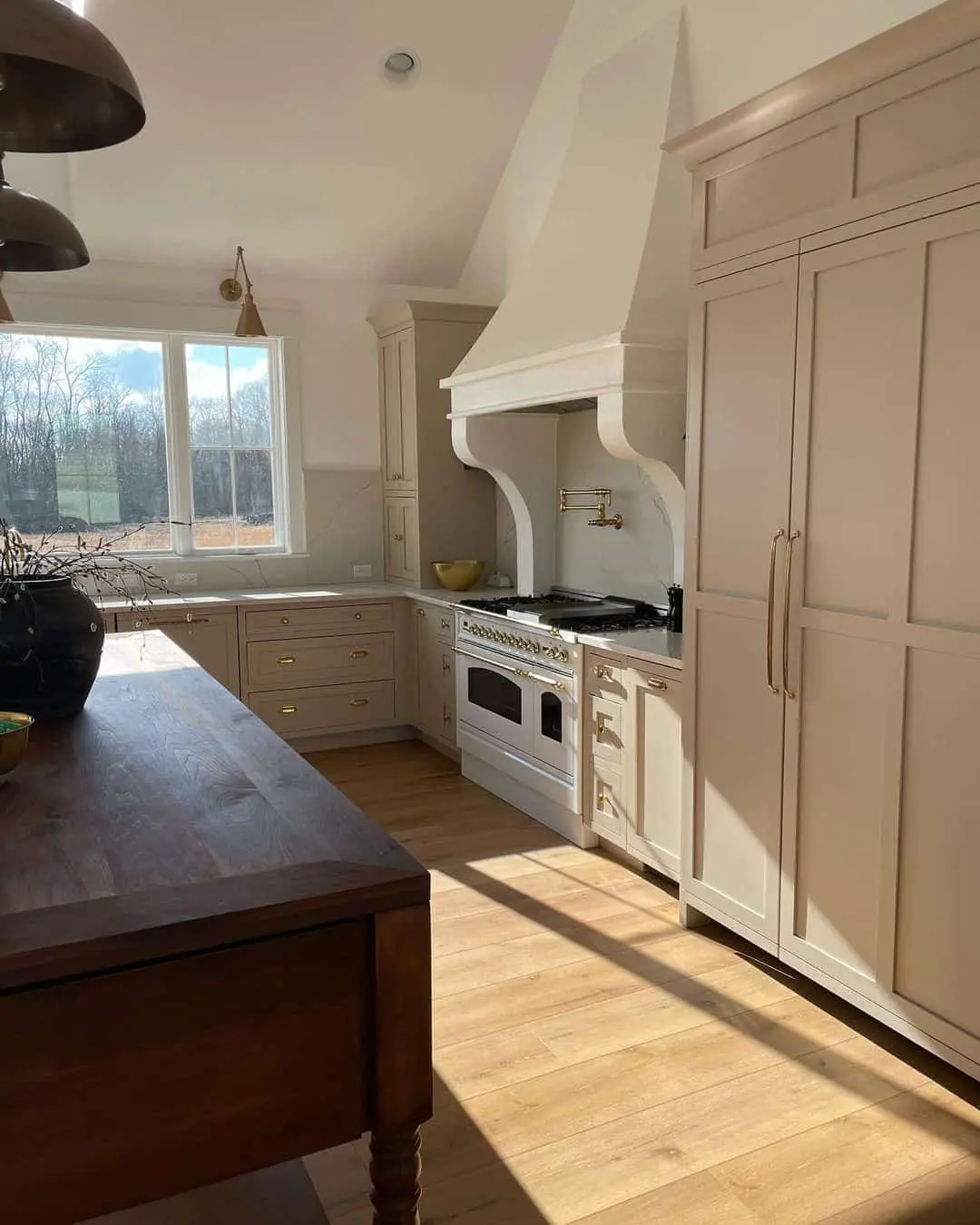 Wide Plank Wood Floors Reflect Natural Light