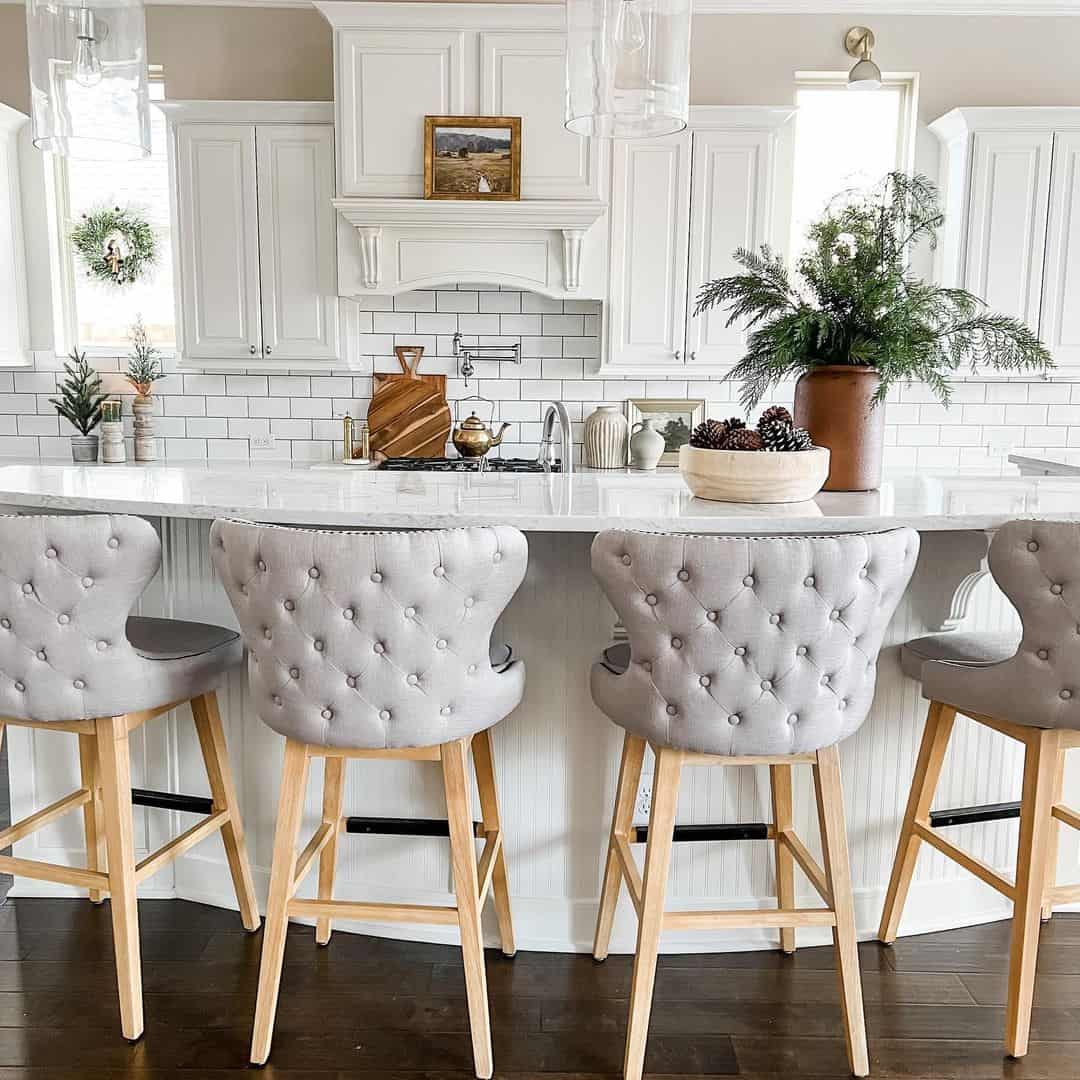 Cozy Seating with Tufted Bar Stools