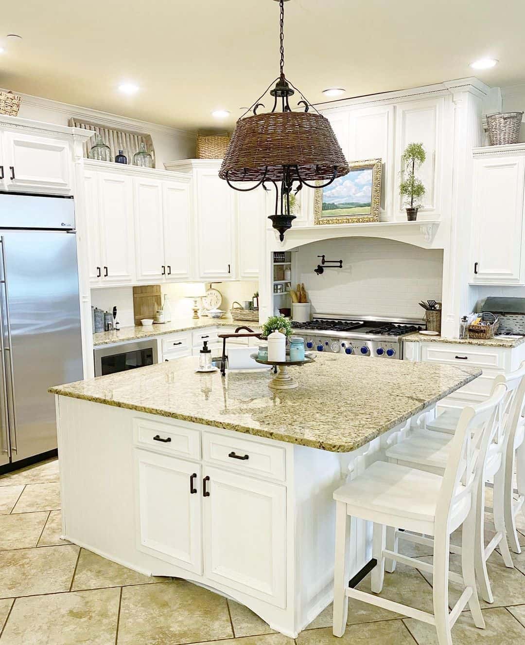 Rustic Charm with Woven Basket Pendant