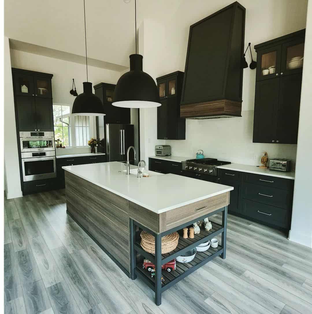 Oversized Black Dome Pendants Make a Bold Statement