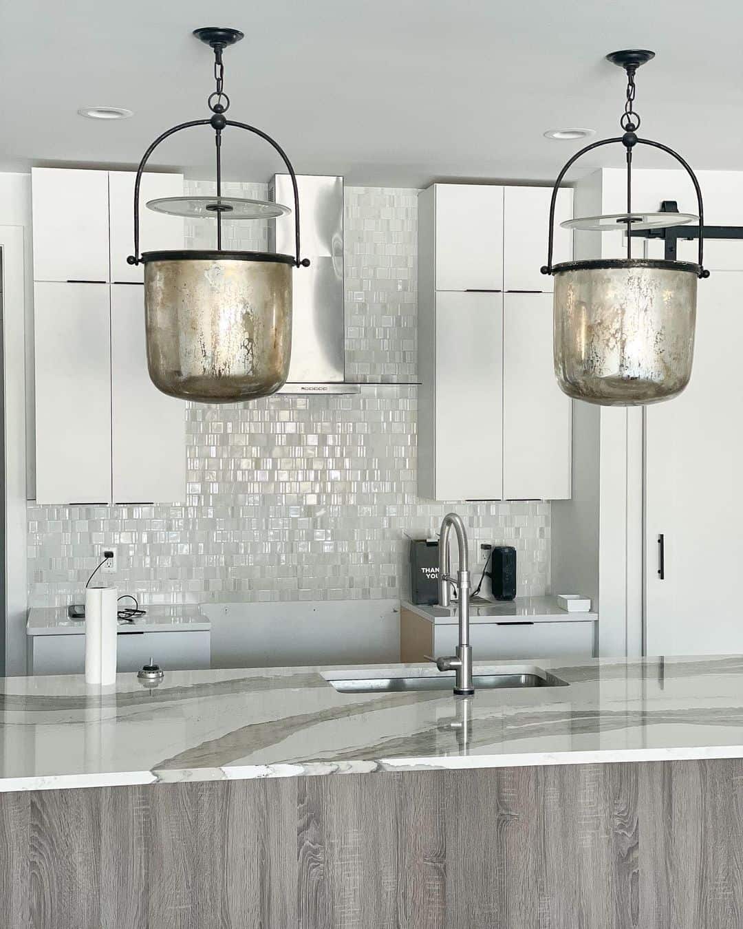 Mercury Glass Jar Pendants Offer Vintage Charm