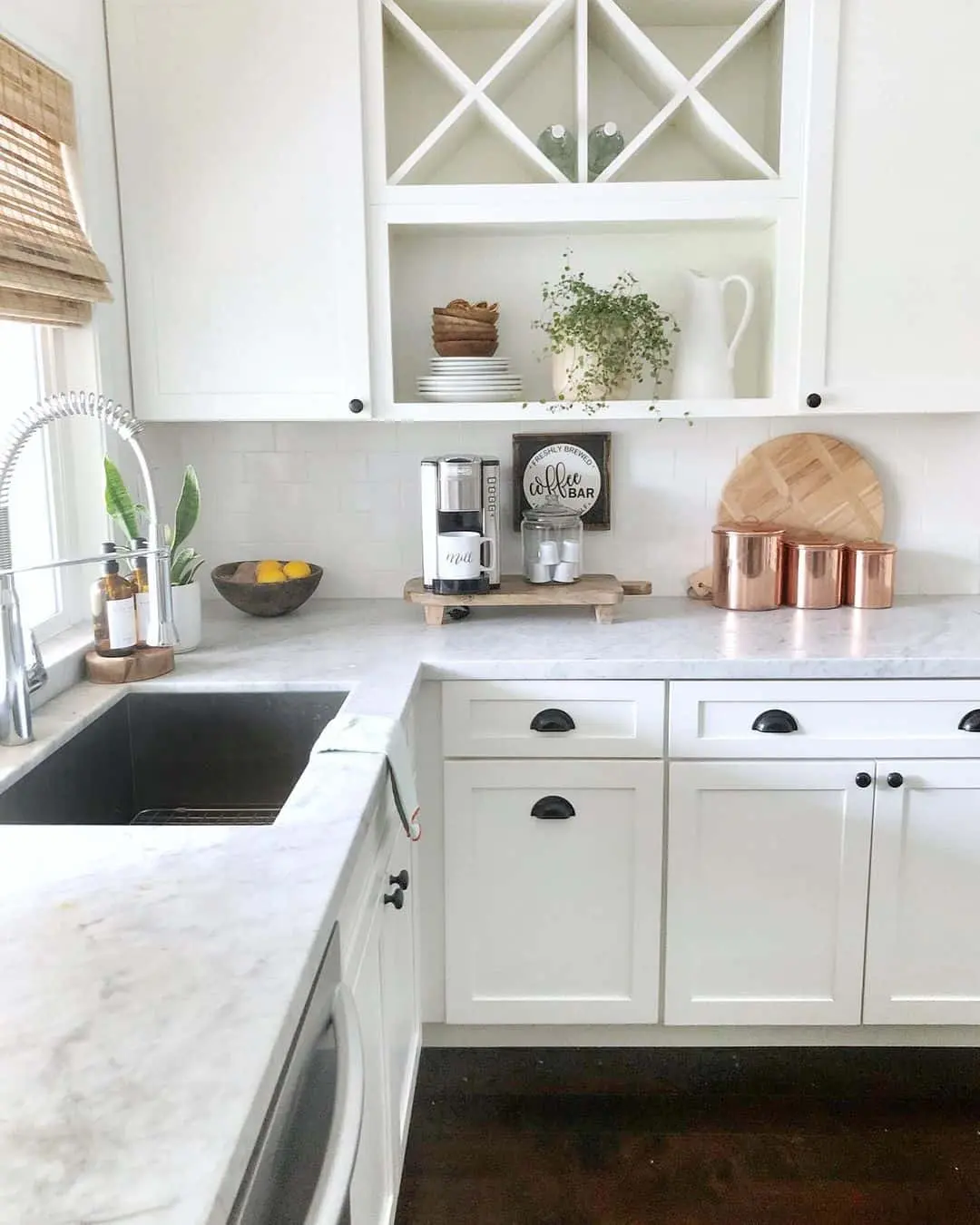 Designate a Coffee Station with a Wooden Riser
